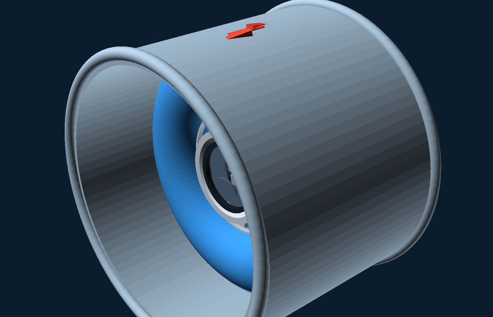 O-Seal inflated inside a pipe, sealing a fracture